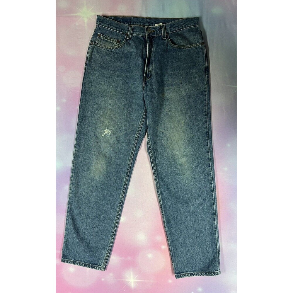 Levi's 550 Relaxed Fit Jeans Men's Size 34X31 Vintage Medium Wash Made In Mexico